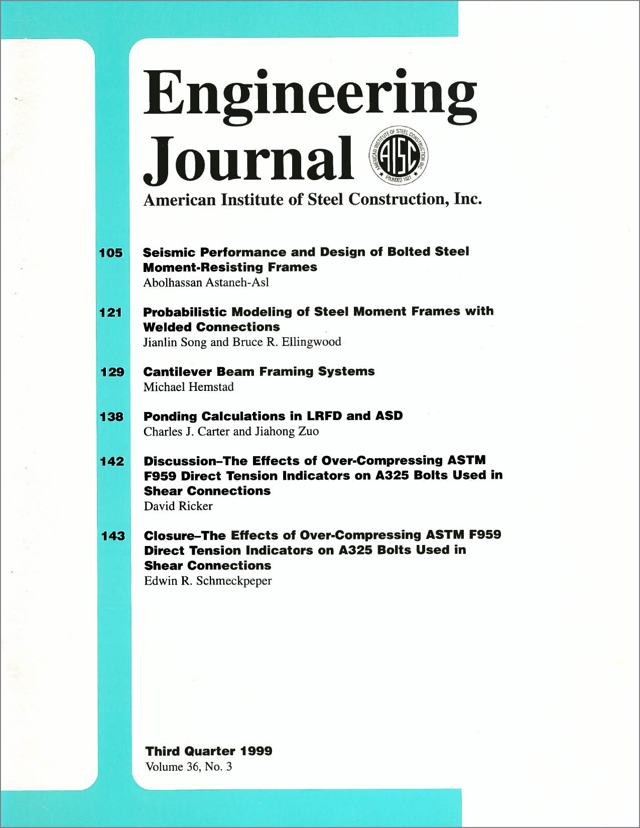 Engineering Journal cover image