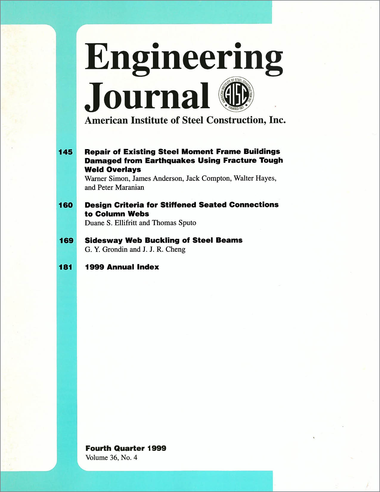 Engineering Journal cover image