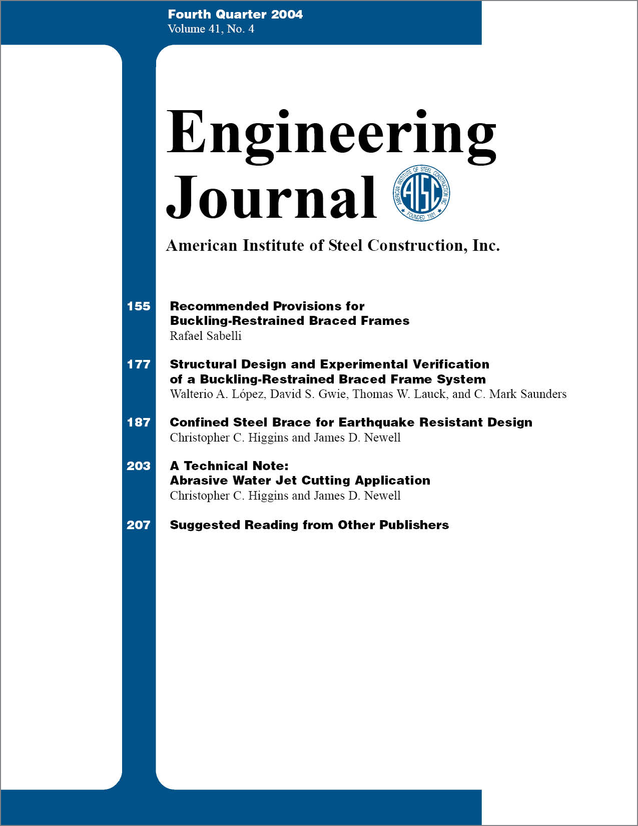 Engineering Journal cover image