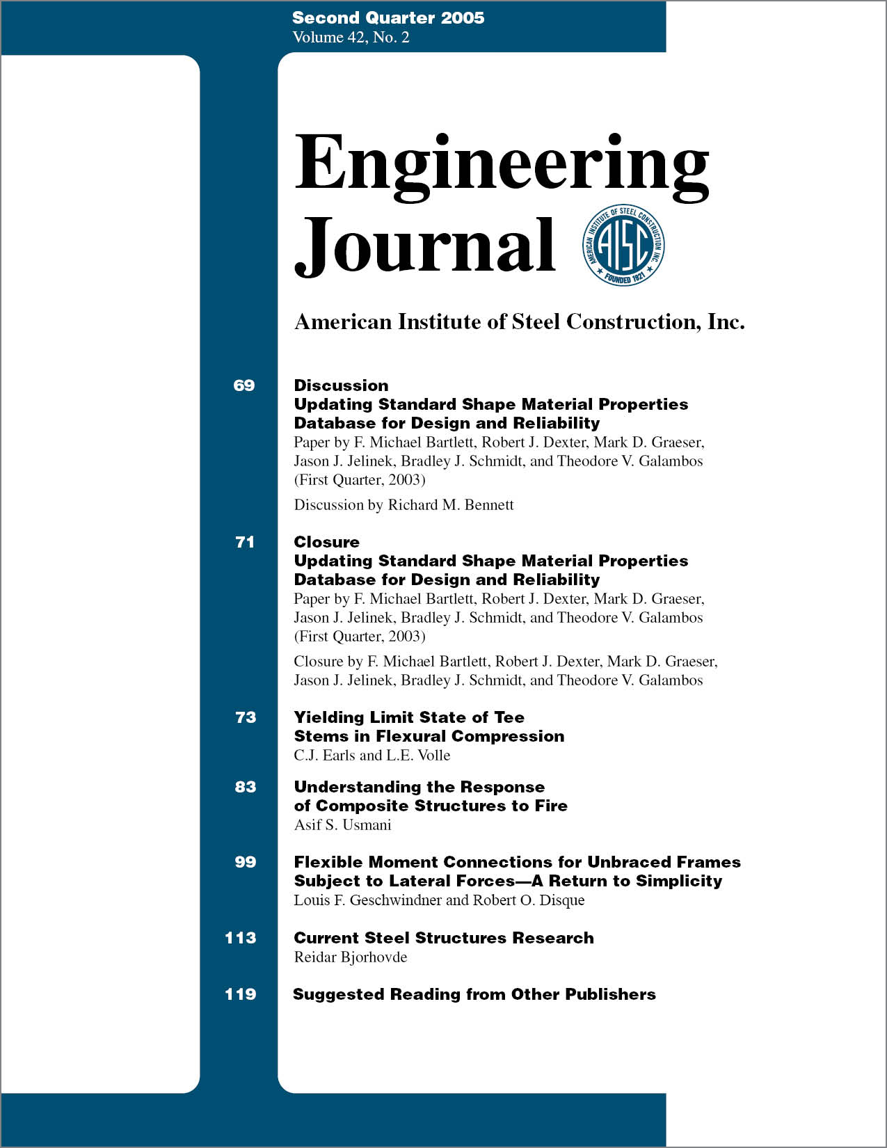 Engineering Journal cover image