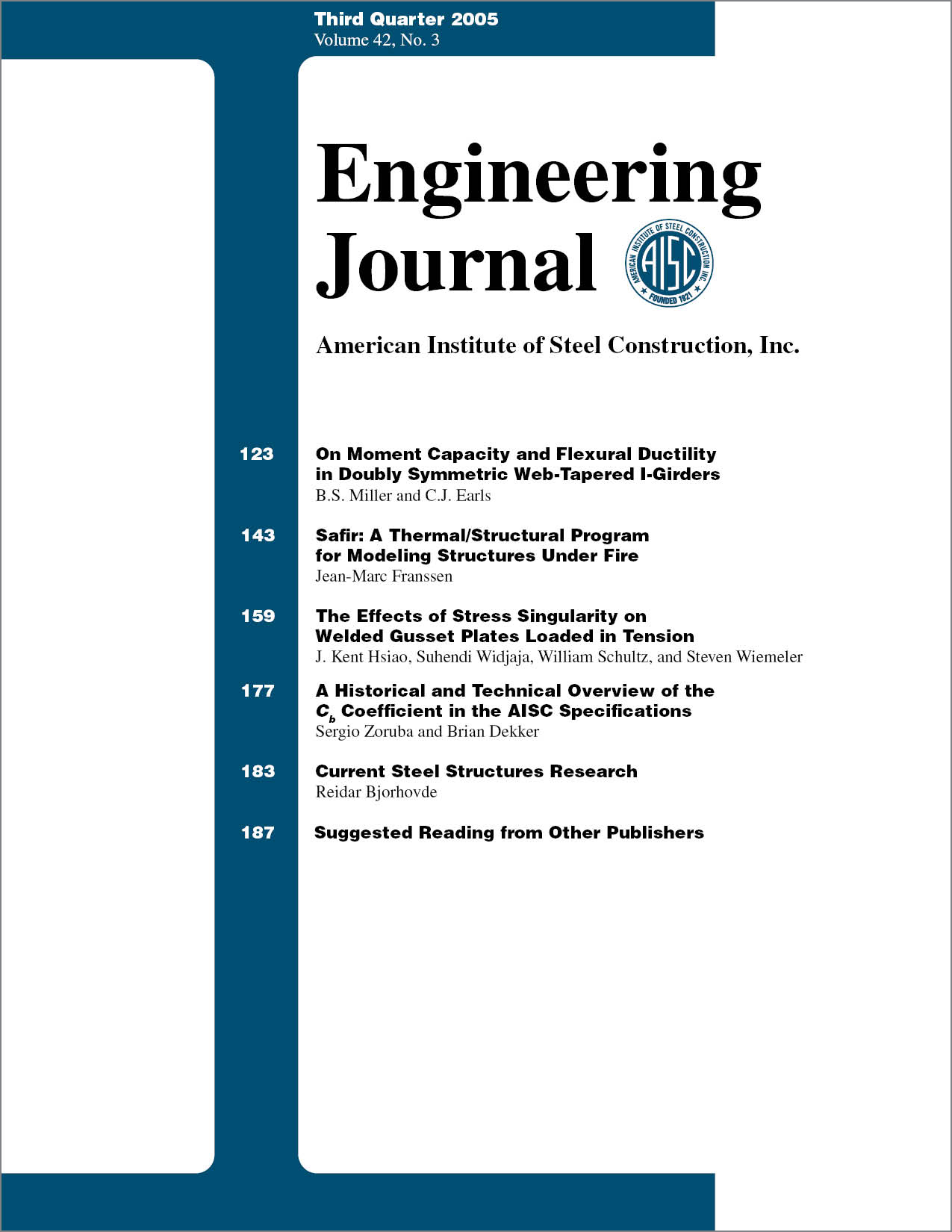 Engineering Journal cover image