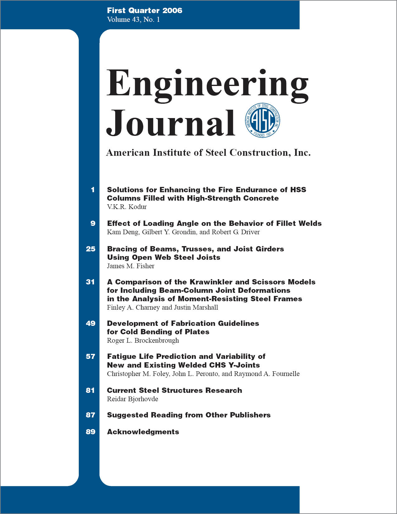 Engineering Journal cover image