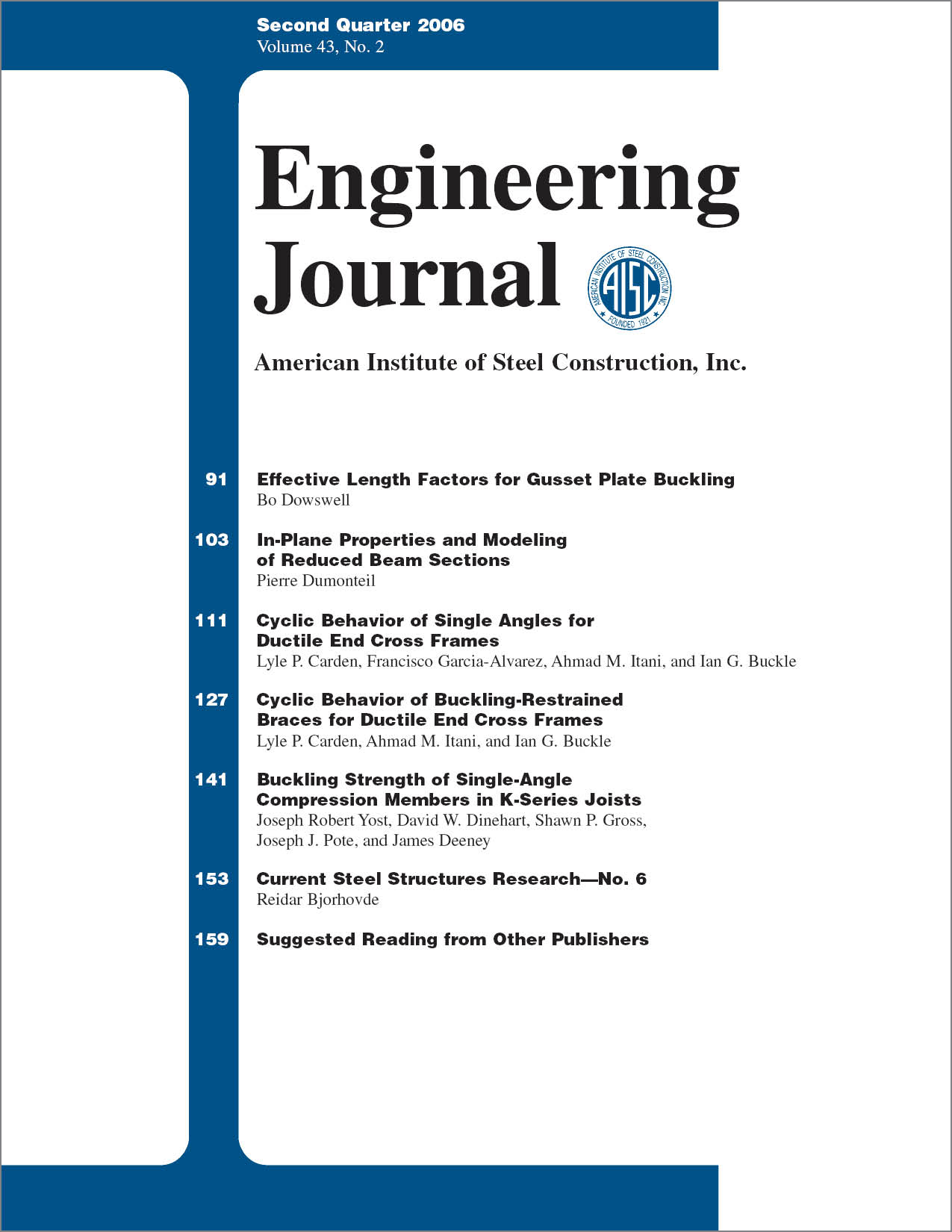 Engineering Journal cover image