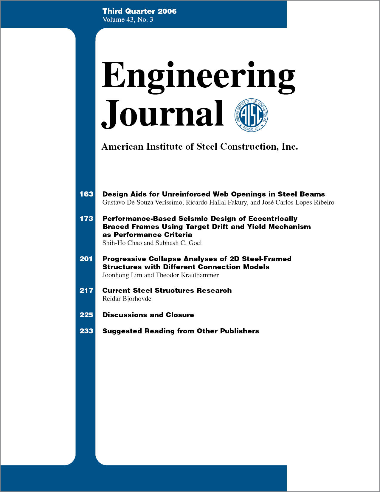 Engineering Journal cover image