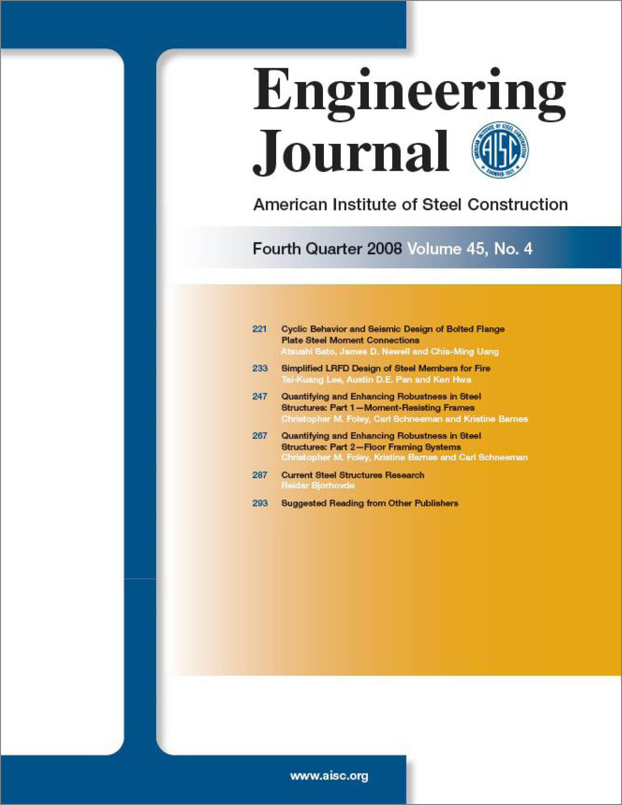 Engineering Journal cover image