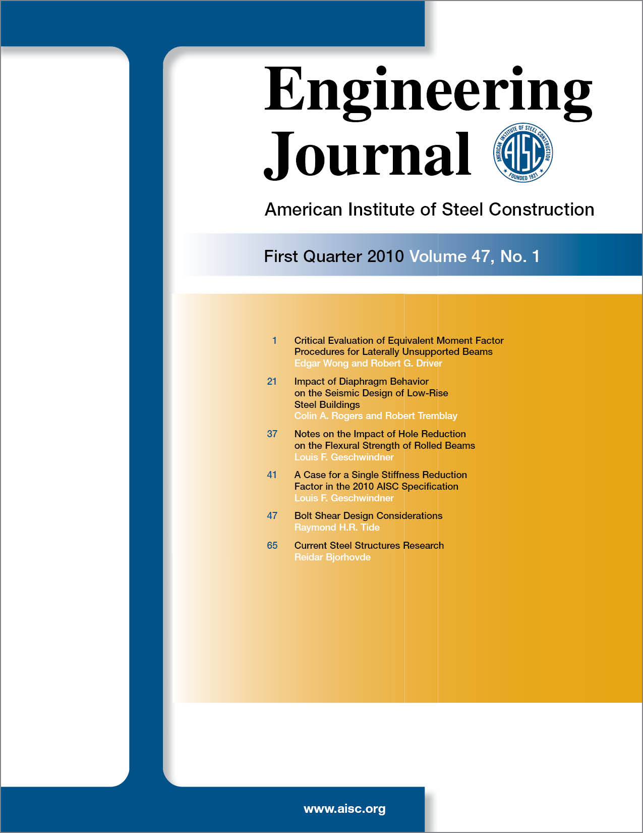 Engineering Journal cover image