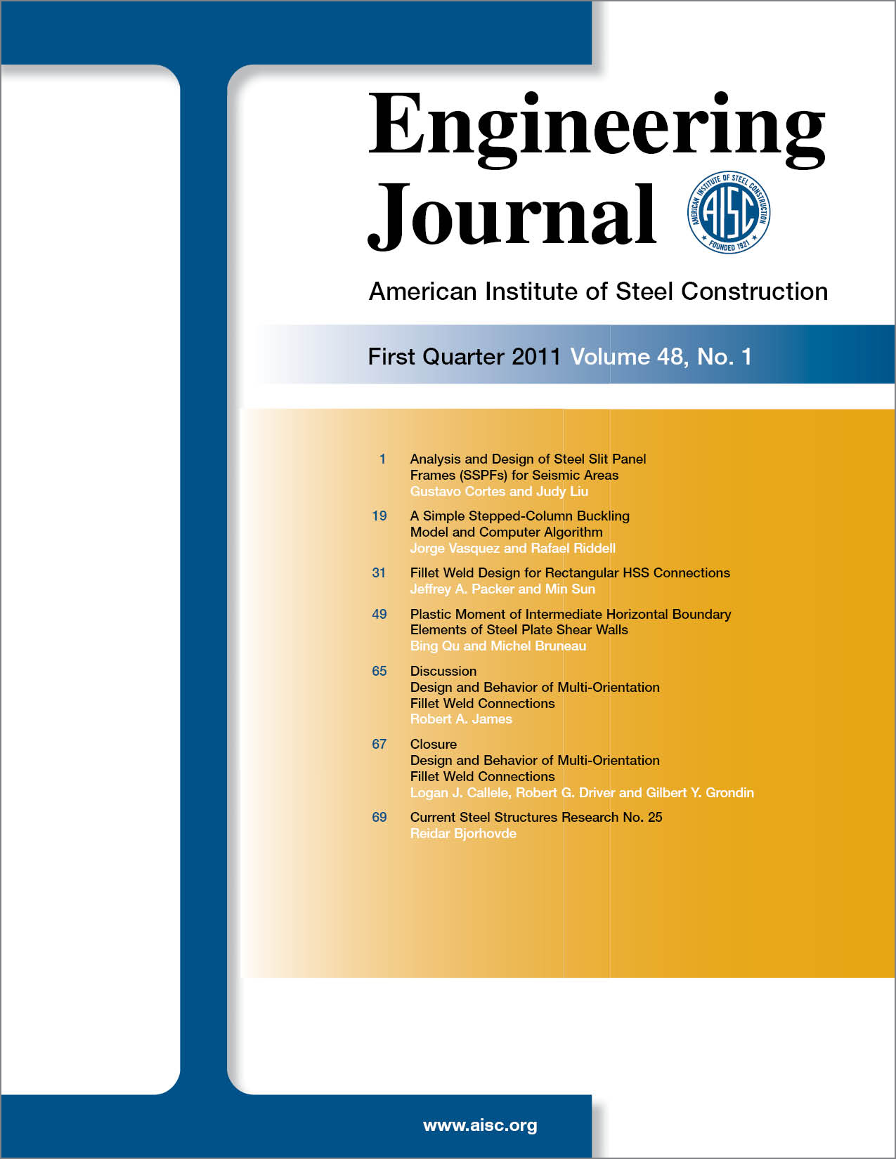 Engineering Journal cover image